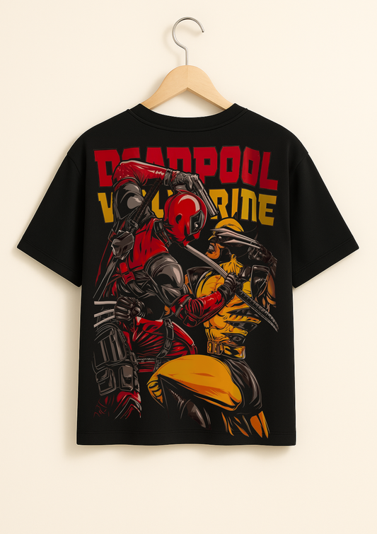 Deadpool X Wolvorine Oversized T Shirt