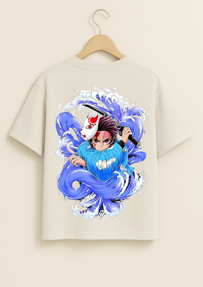 Tanjiro Water Fury - Oversized T Shirt