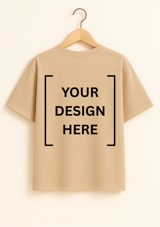 Beige Oversized T Shirt