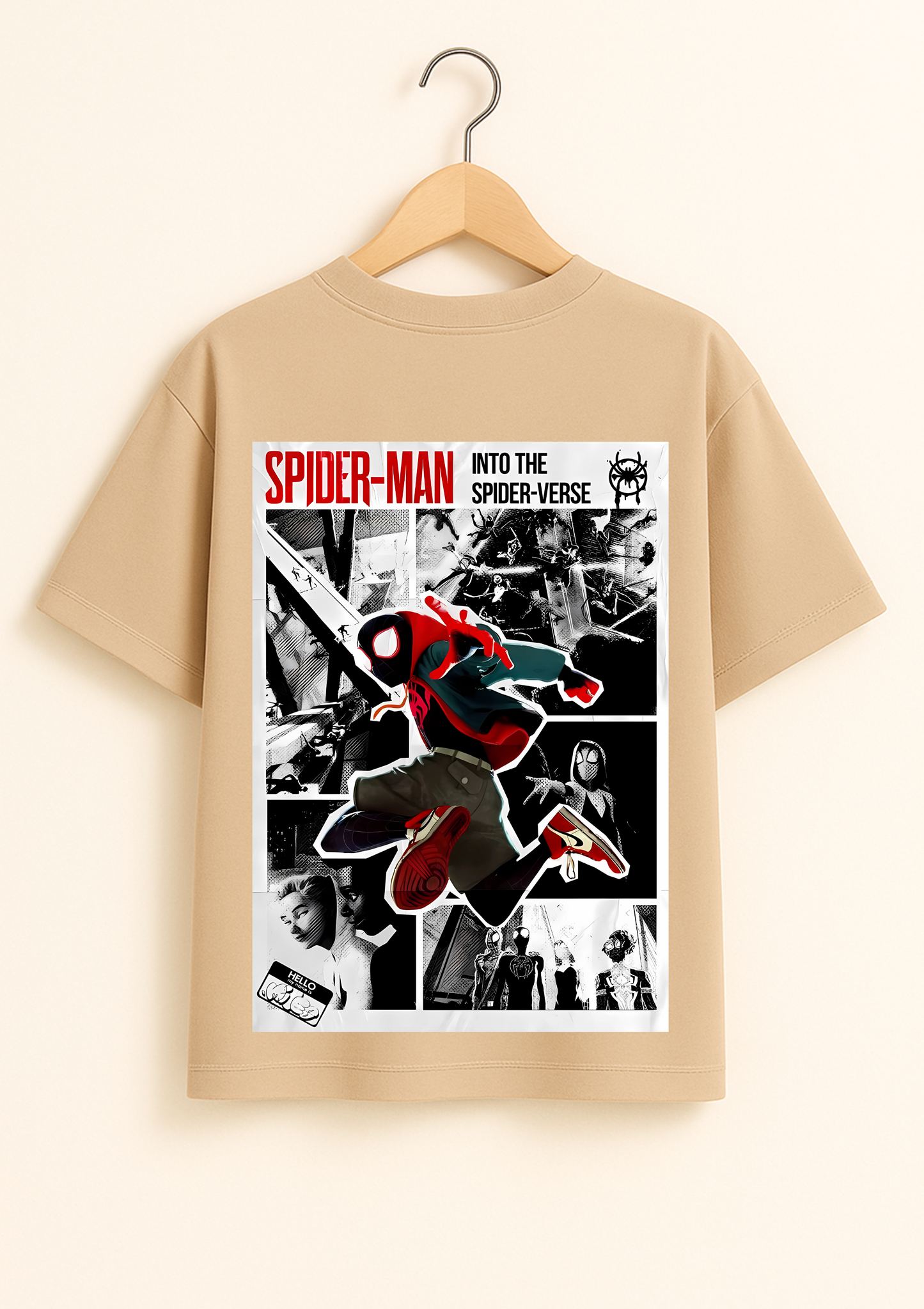 Spiderman Miles Morales Oversized T Shirt