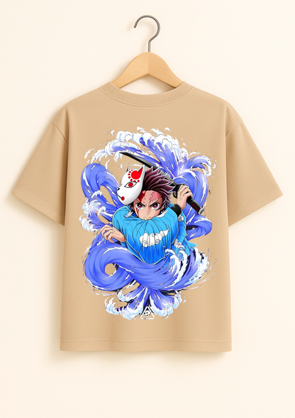 Tanjiro Water Fury - Oversized T Shirt