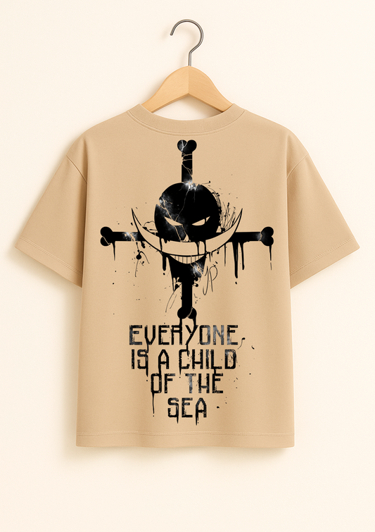 Everyone is a child of the sea Oversized T Shirt