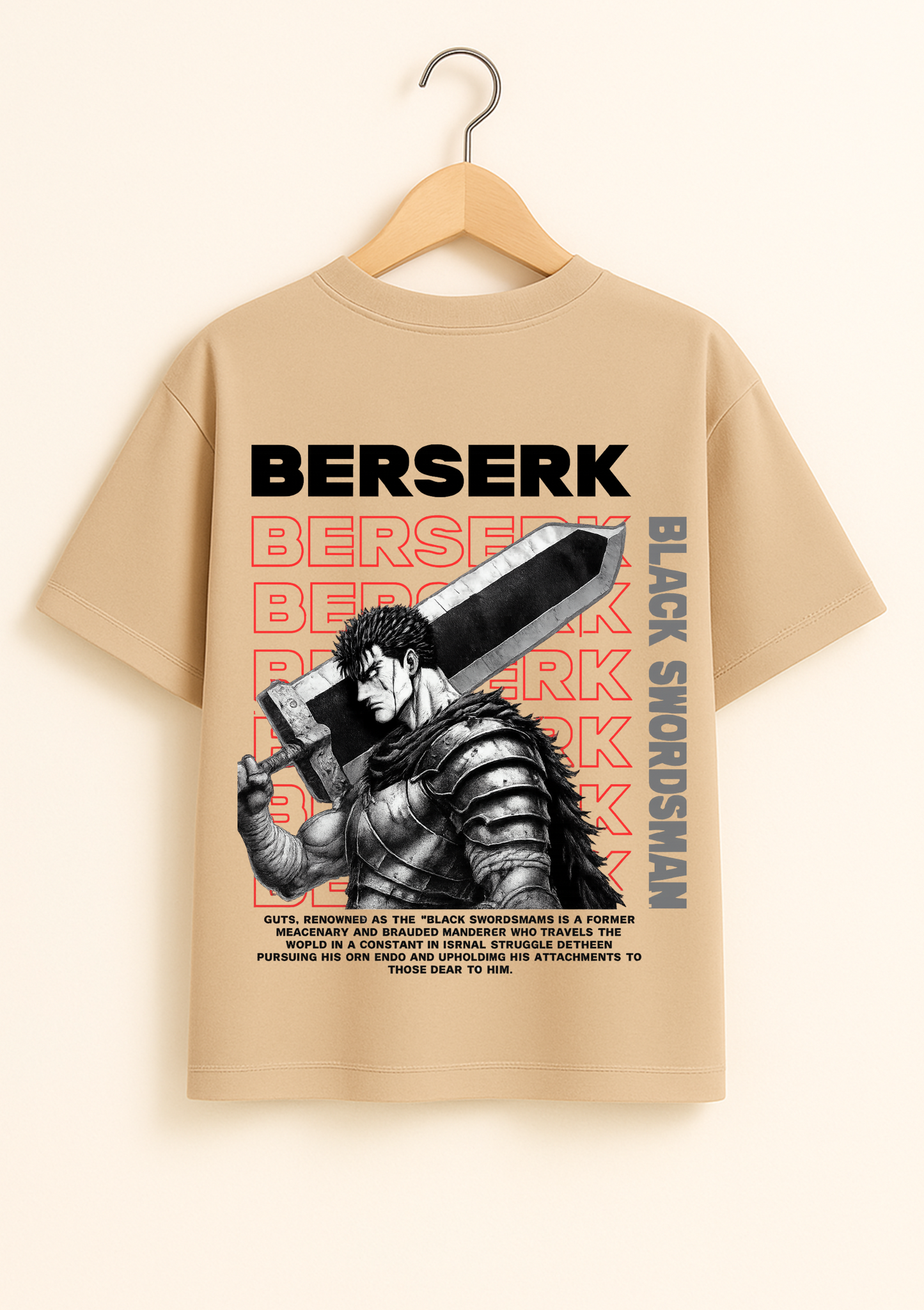 Berserk - Guts Oversized T Shirt