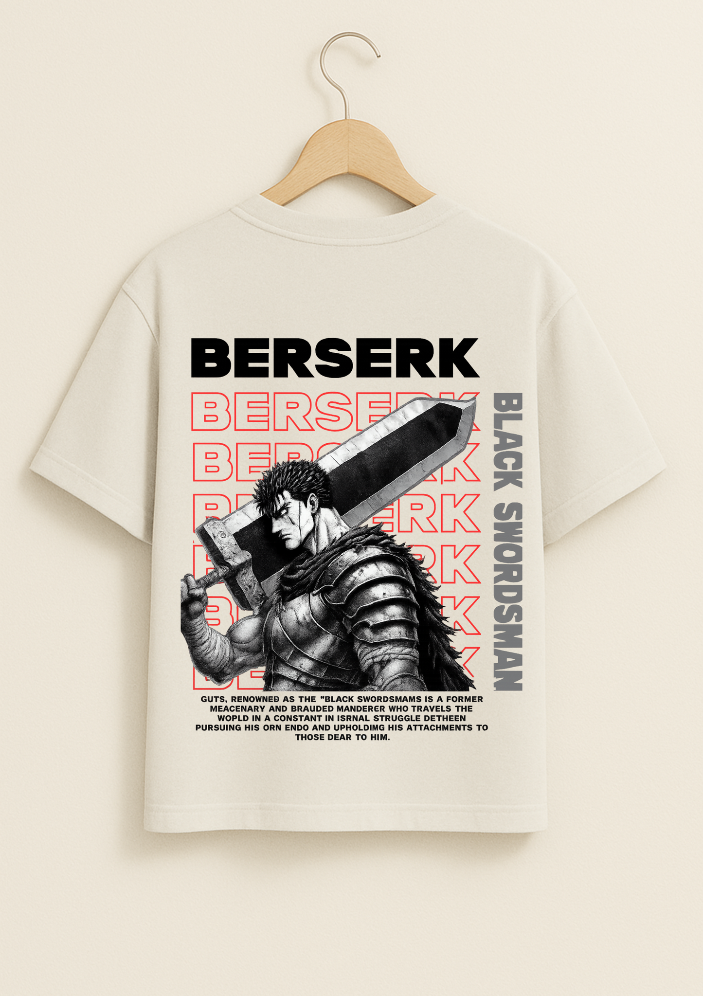Berserk - Guts Oversized T Shirt