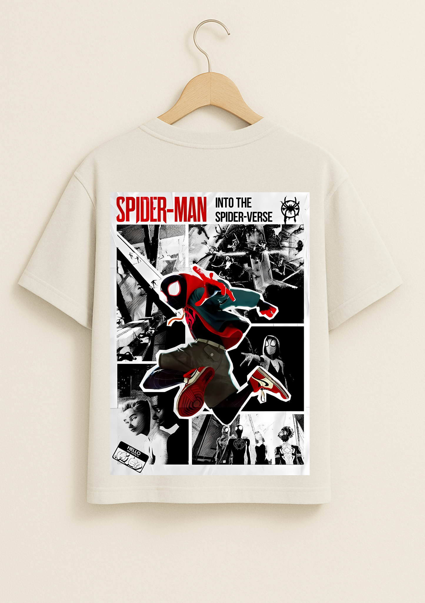 Spiderman Miles Morales Oversized T Shirt
